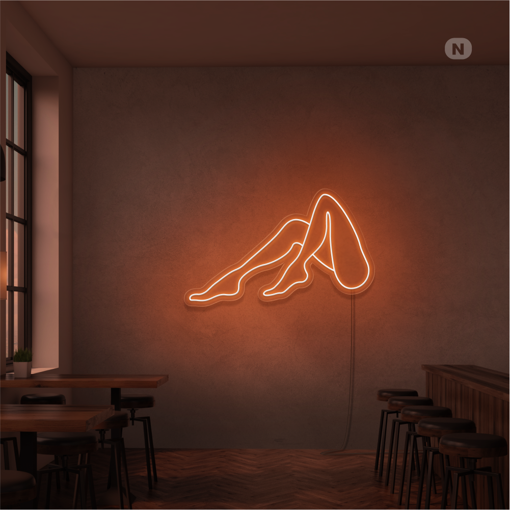 Neon Verlichting Vrouwen Benen