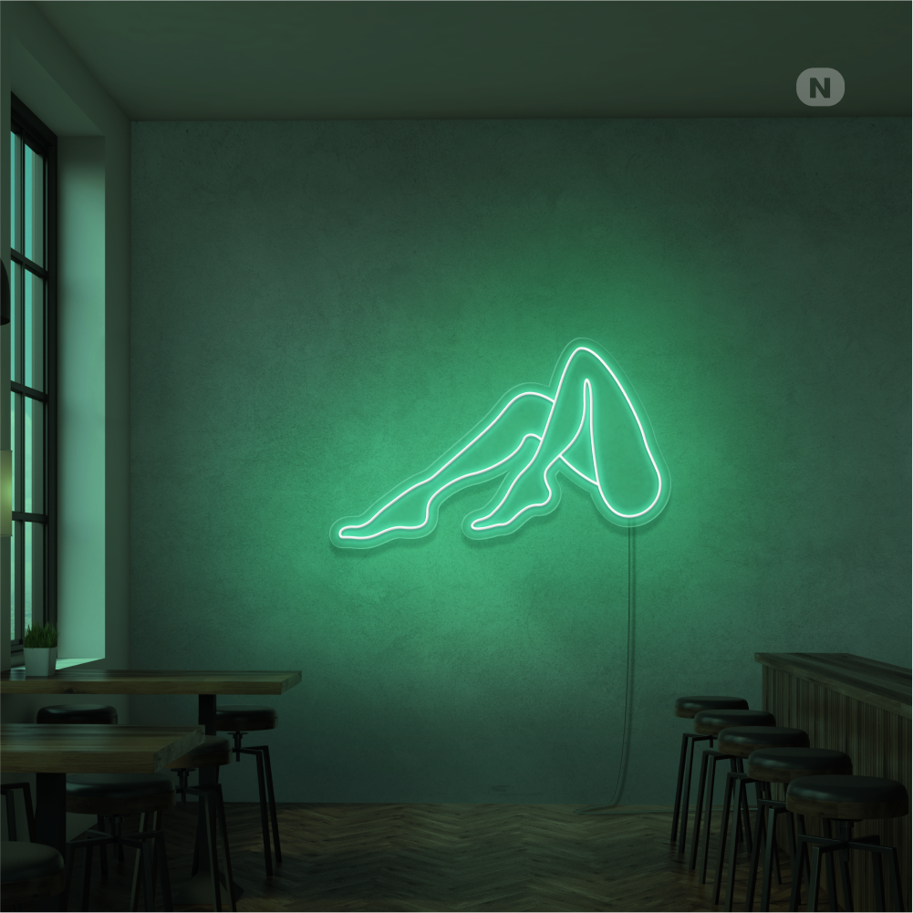 Neon Verlichting Vrouwen Benen