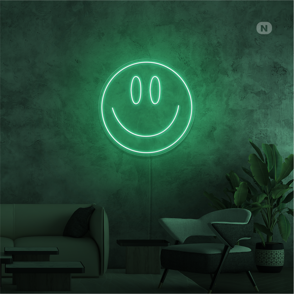 Neon Verlichting Lachend gezicht