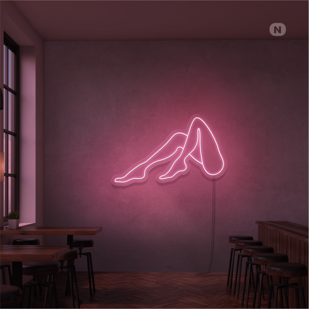 Neon Verlichting Vrouwen Benen