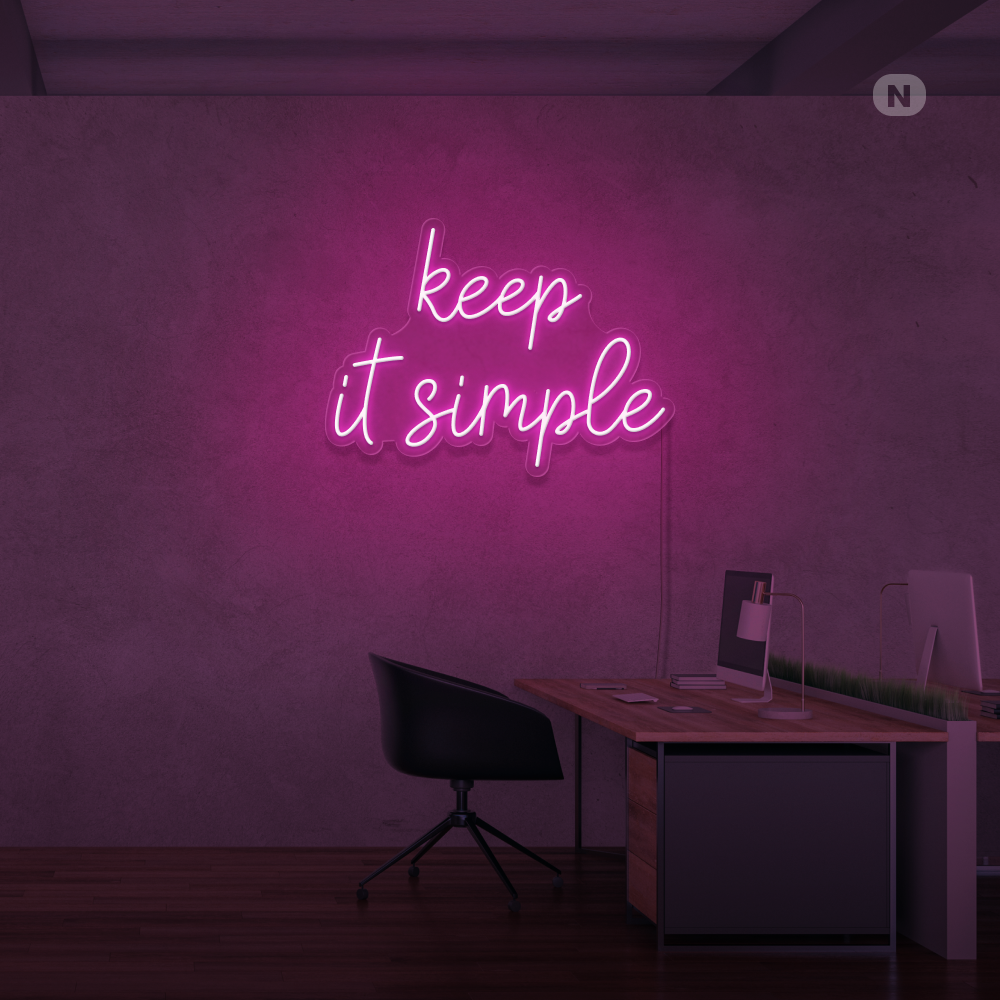 Neon Verlichting keep it simple