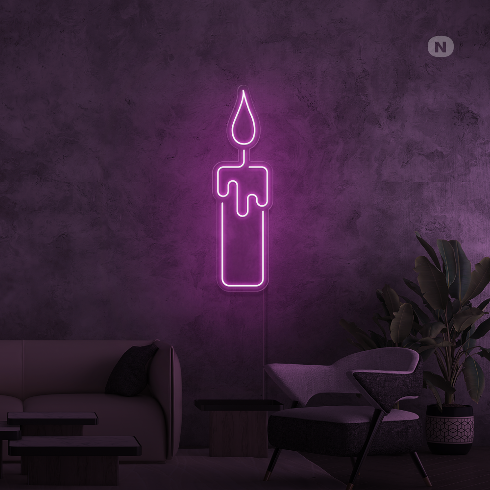 Neon Verlichting Kaars