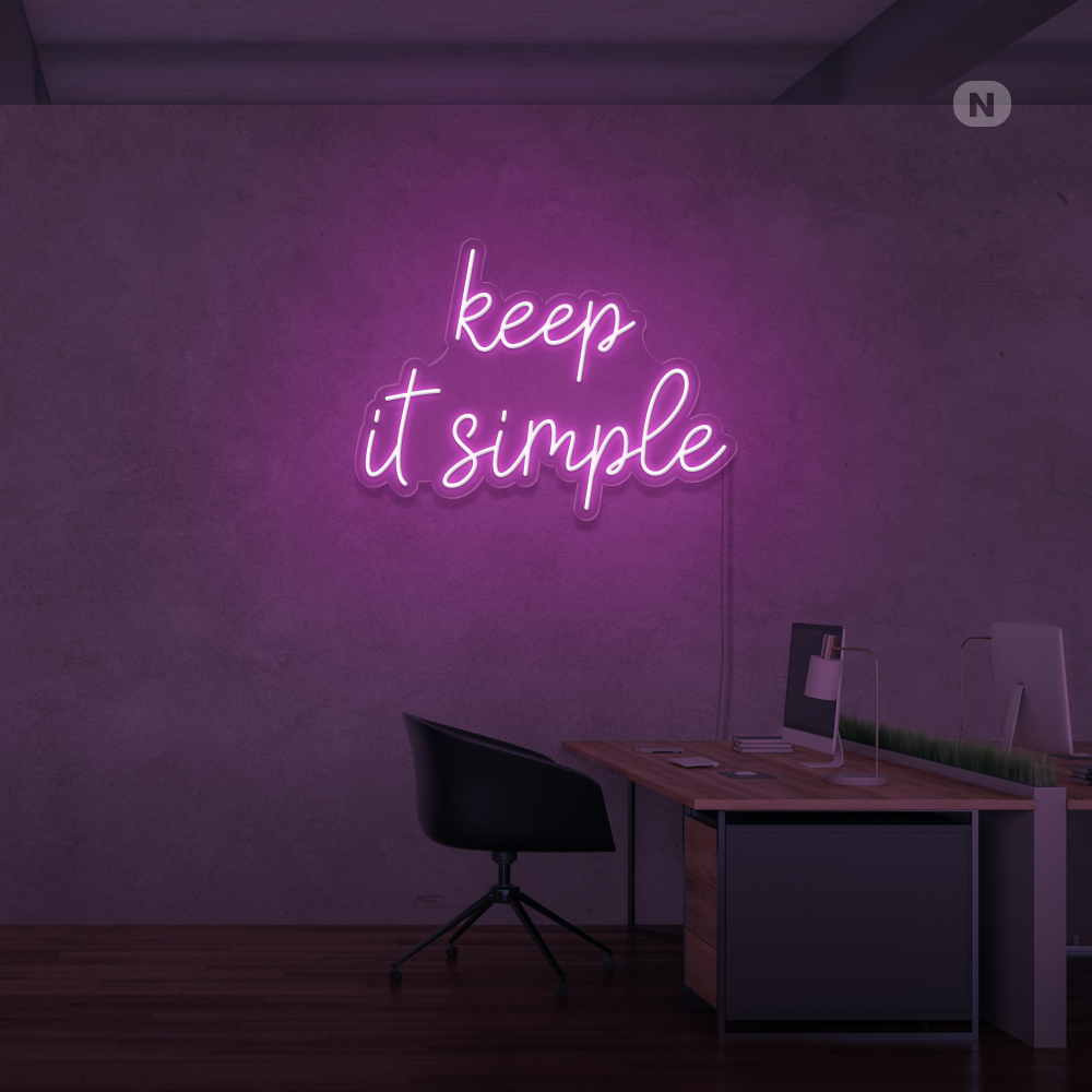 Neon Verlichting keep it simple