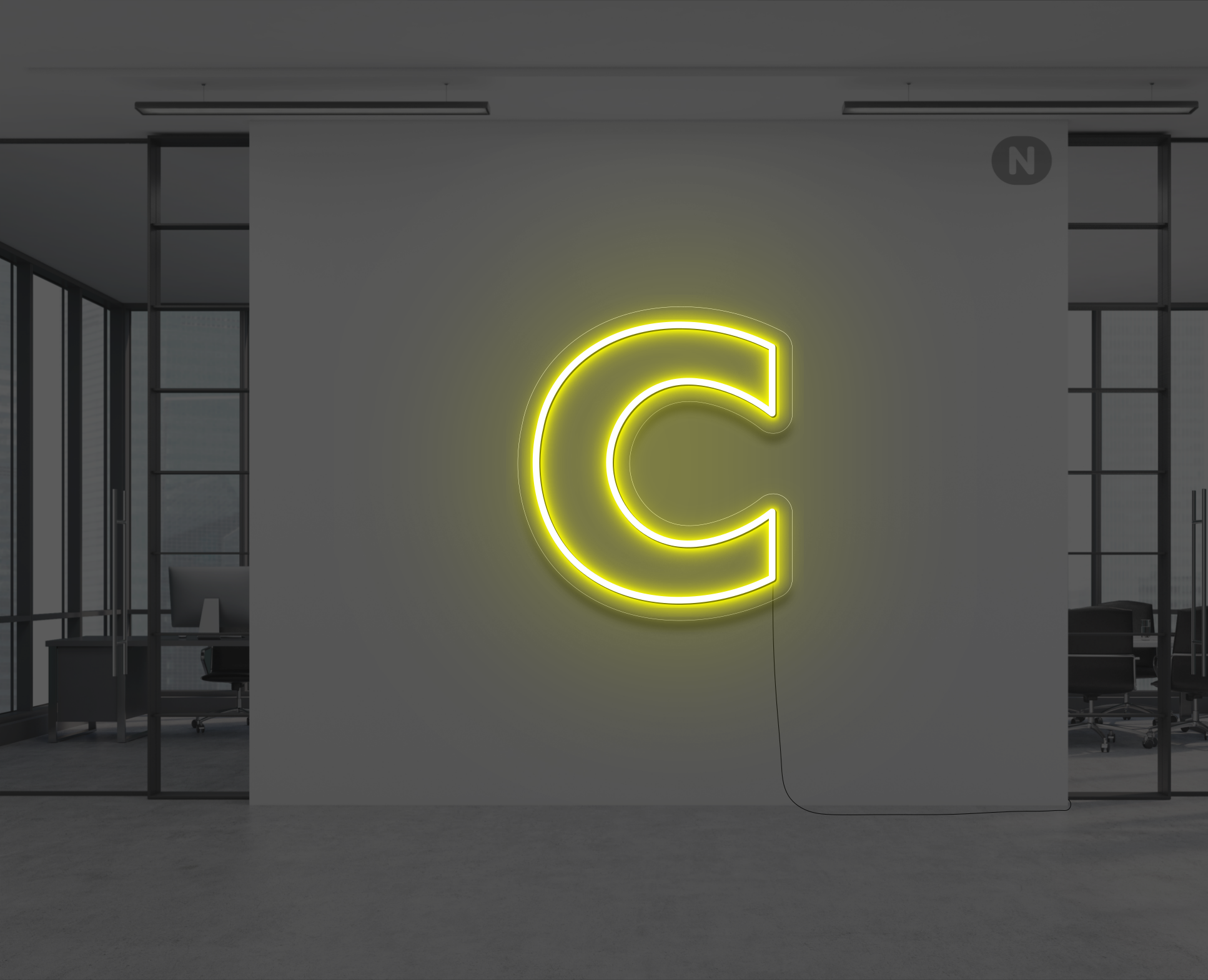 neon-letter-c-geel