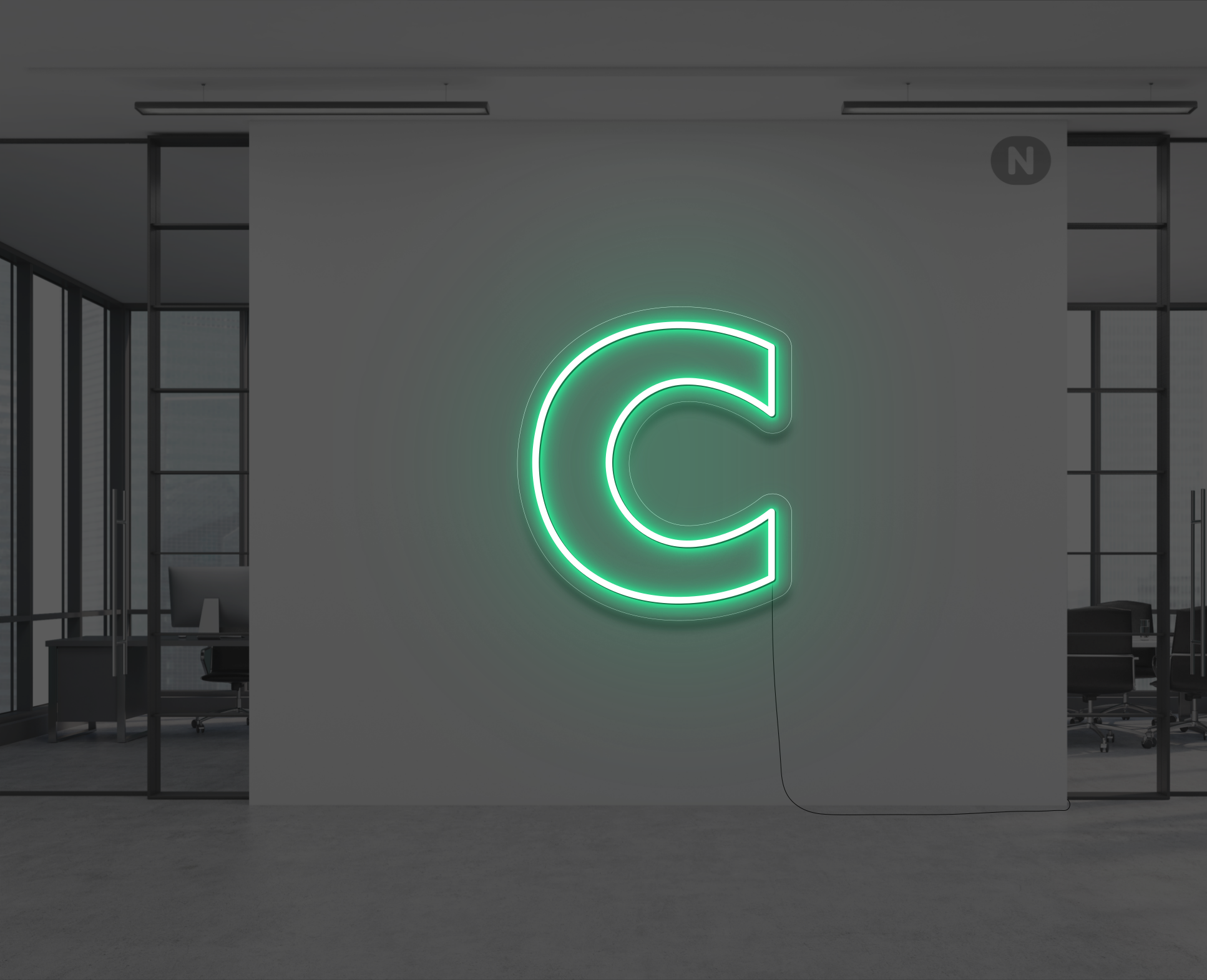 neon-letter-c-groen