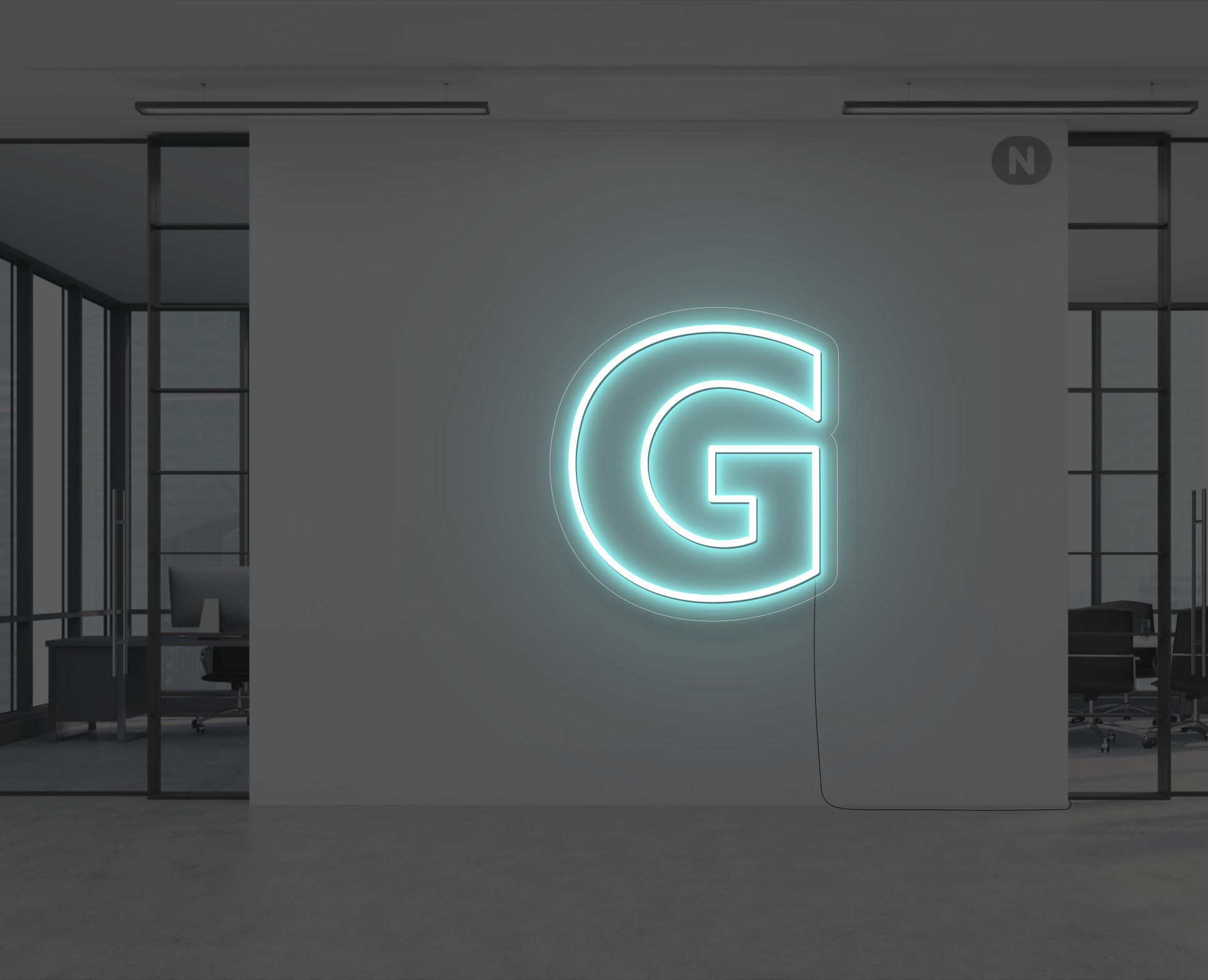 neon-letter-g-ijsblauw