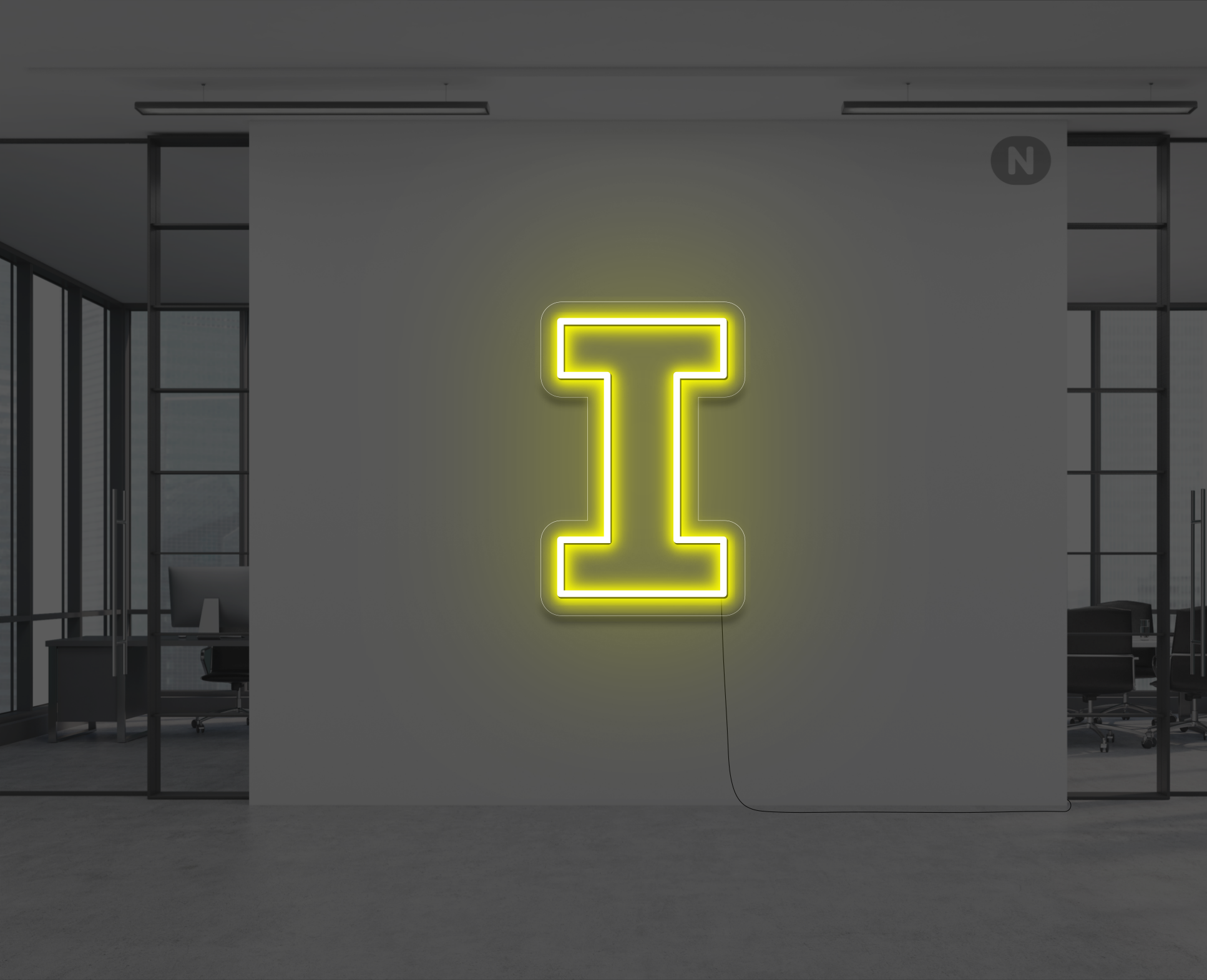 neon-letter-i-geel