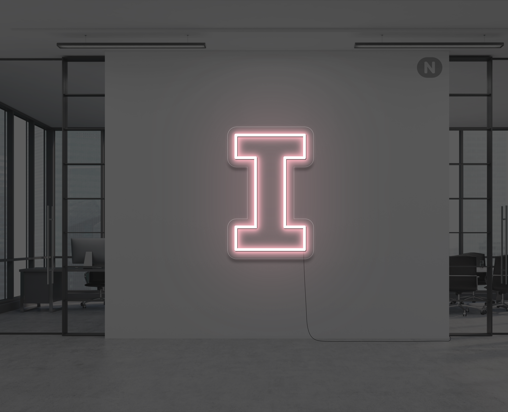 neon-letter-i-lichtroze