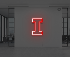 neon-letter-i-rood