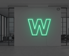 neon-letter-w-groen