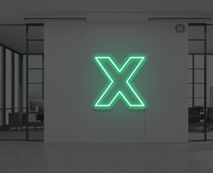 neon-letter-x-groen