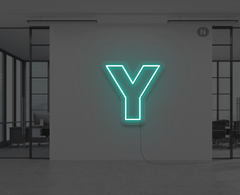 neon-letter-y-turquoise