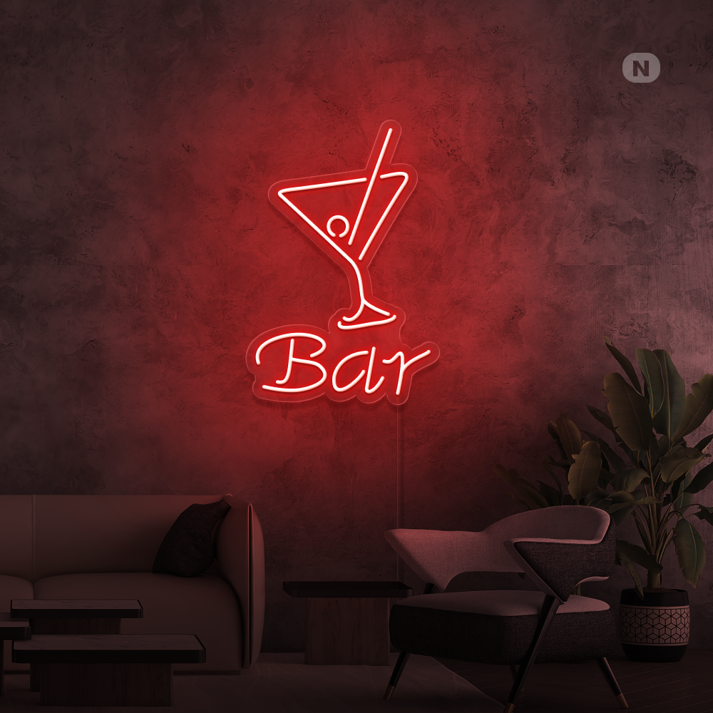 Neon Verlichting Cocktail Bar (Buiten +20%)