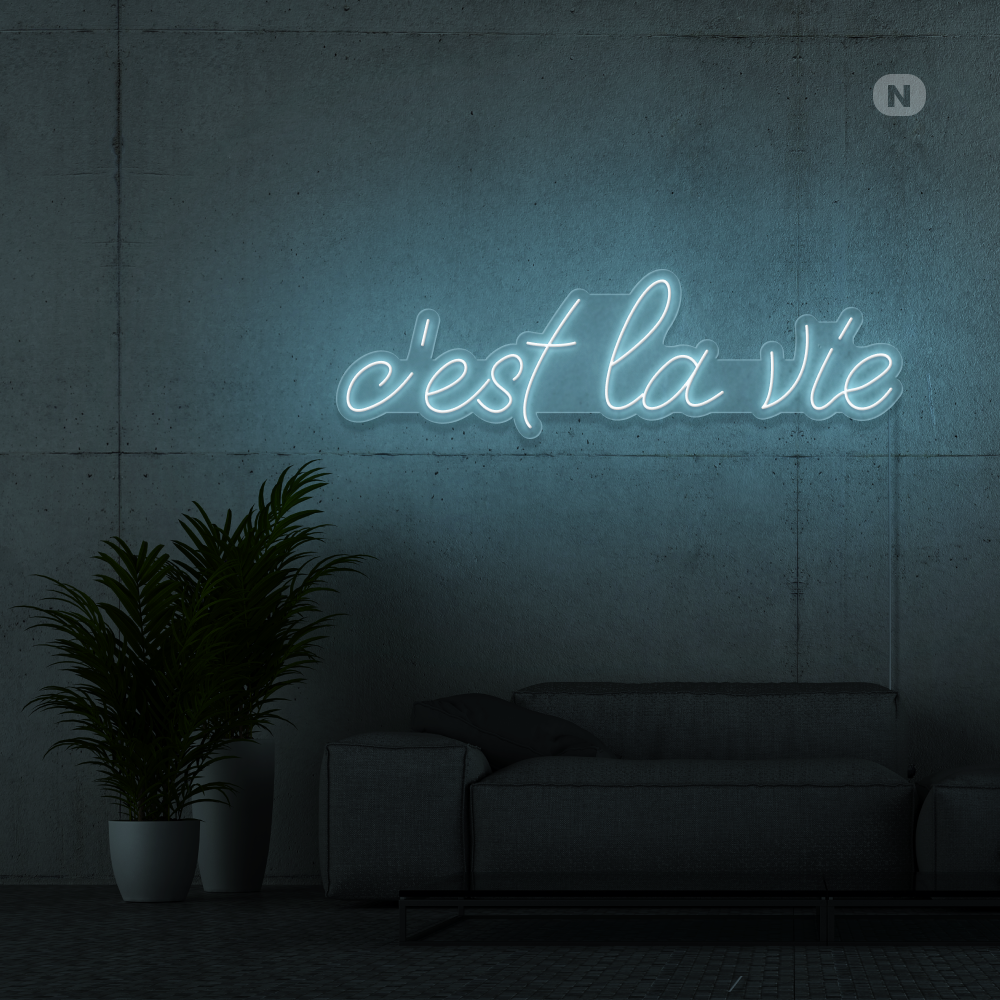 Neon Verlichting c'est la vie (RGB)