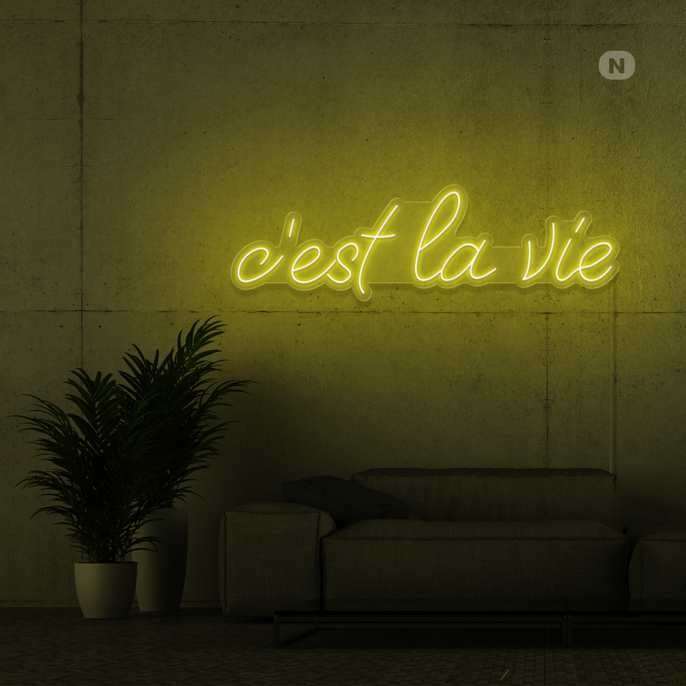 Neon Verlichting c'est la vie (RGB)