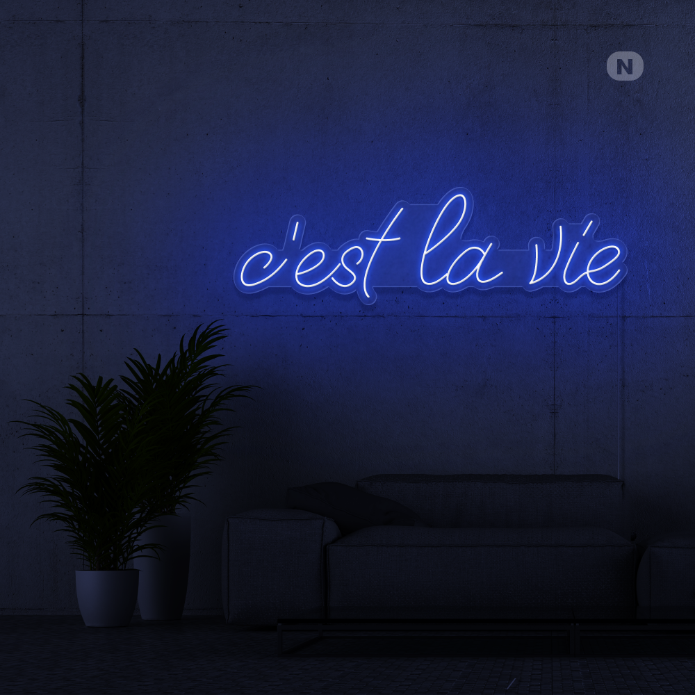 Neon Verlichting c'est la vie (RGB)