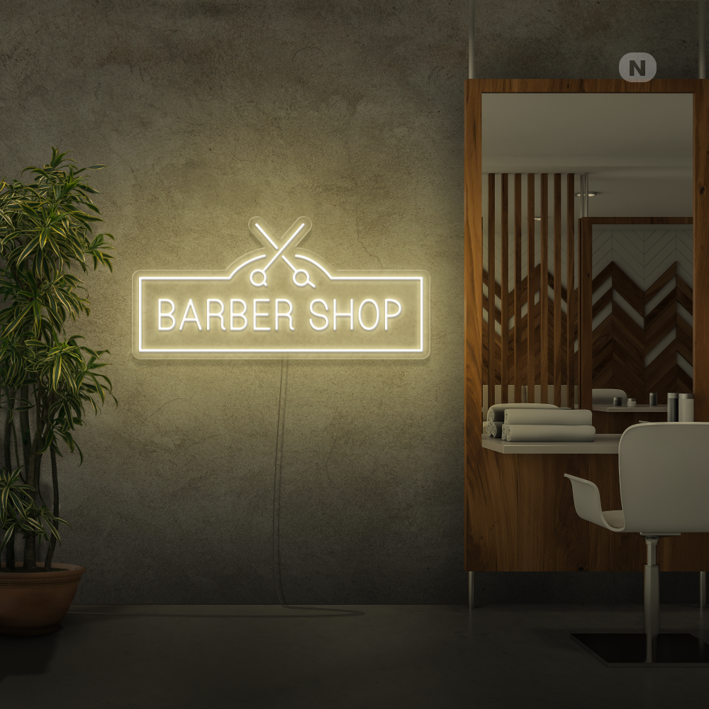 Neon Verlichting Barber Shop
