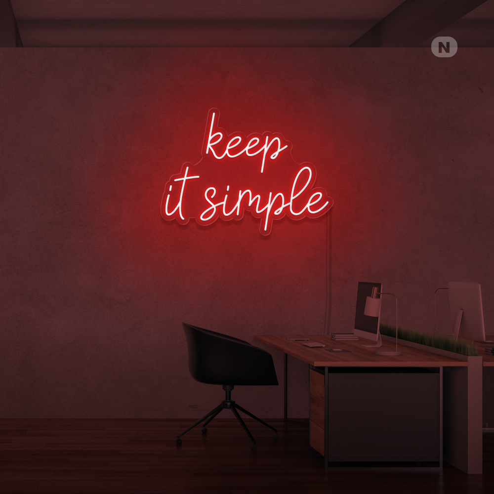 Neon Verlichting keep it simple
