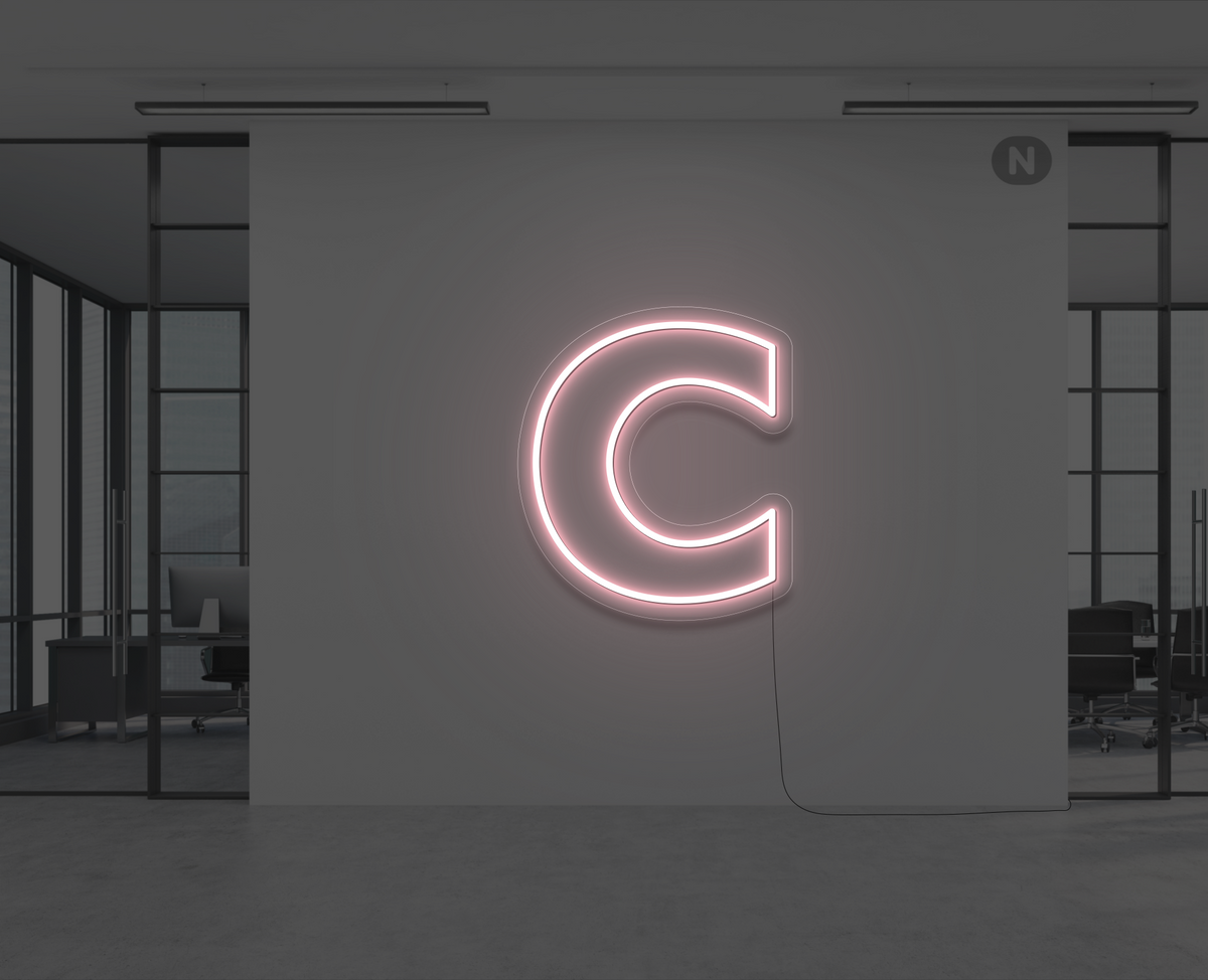 Toilet neon sign