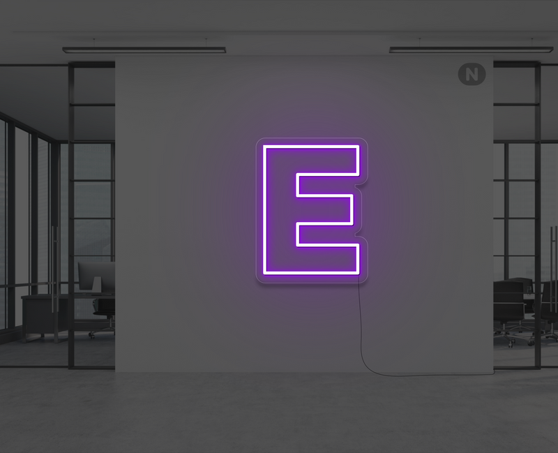 neon-letter-e-paars