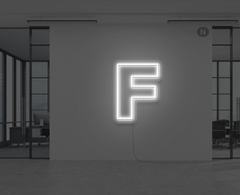 Neon Letter F