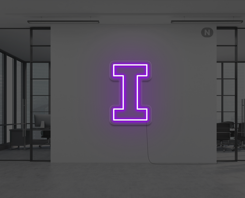 neon-letter-i-paars