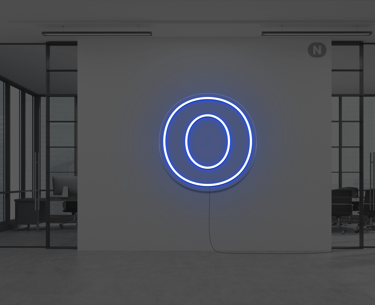 Neon Letter O
