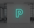 neon-letter-p-turquoise
