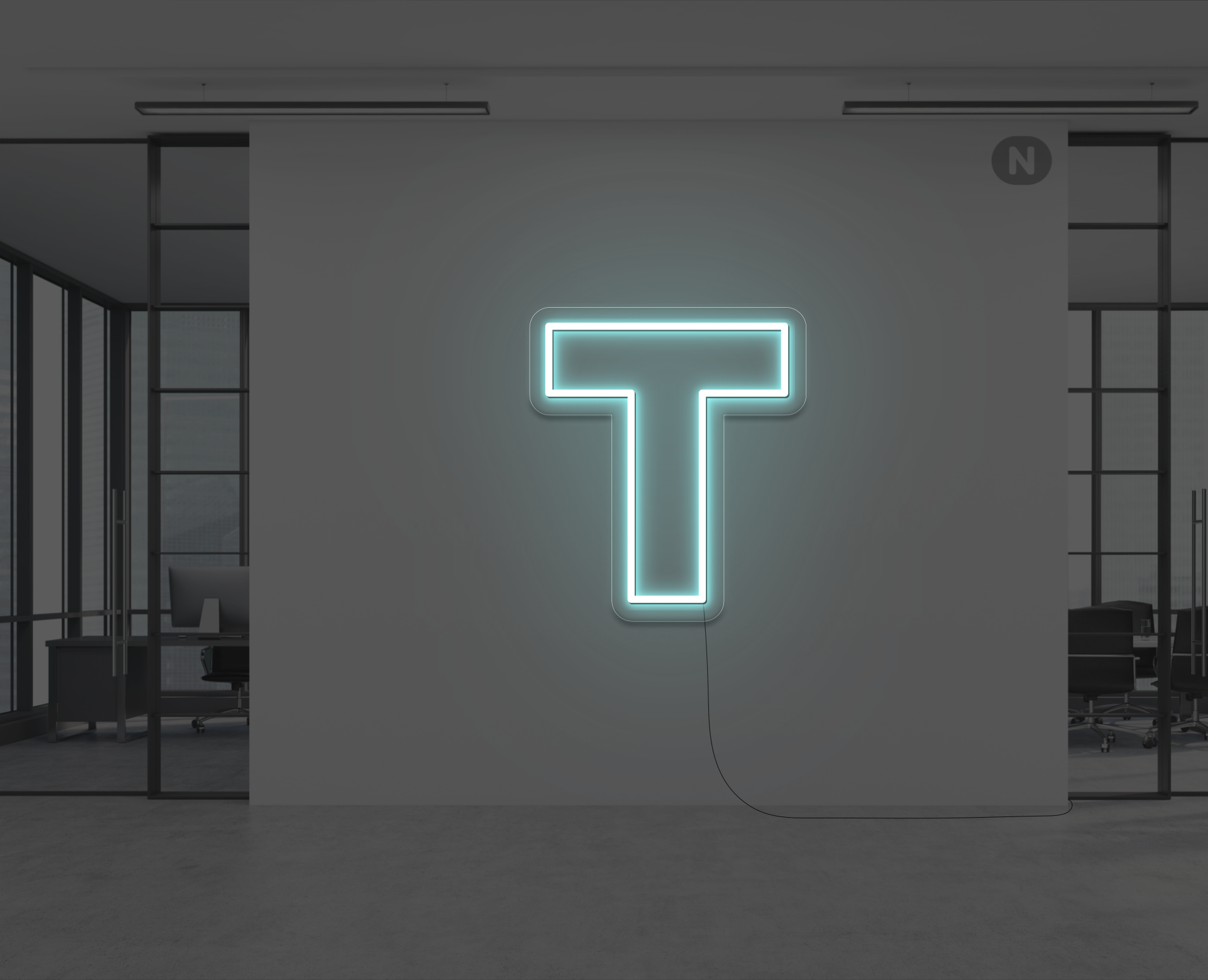 neon-letter-t-ijsblauw