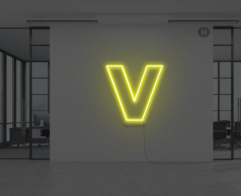 neon-letter-v-geel