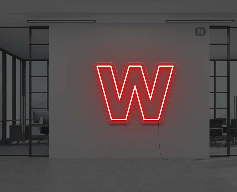 neon-letter-w-rood