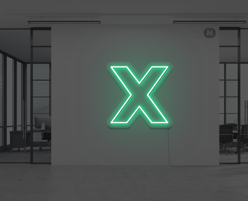 neon-letter-x-groen