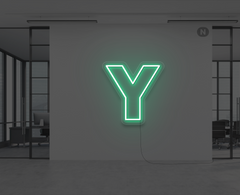 neon-letter-y-groen