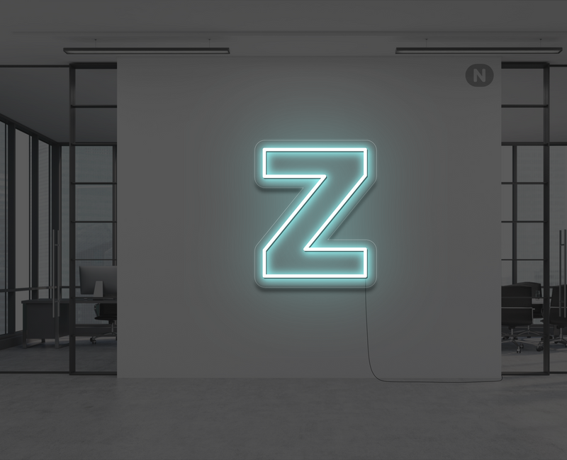 neon-letter-z-ijsblauw