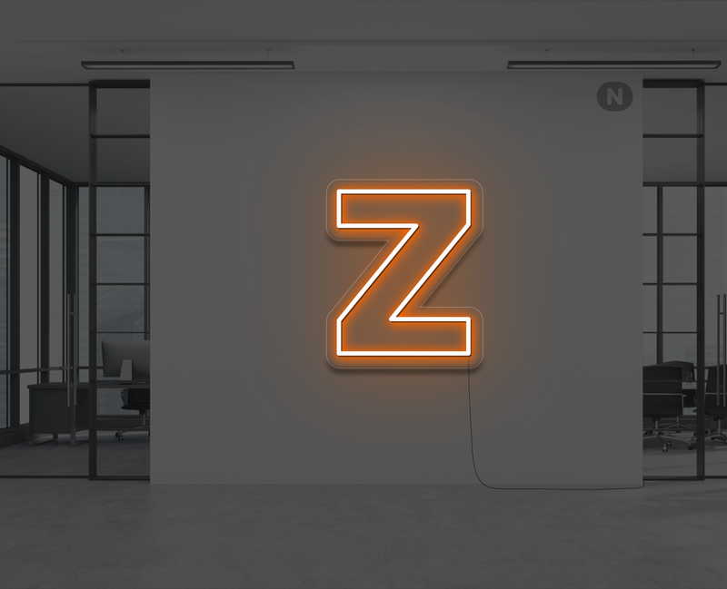 neon-letter-z-oranje