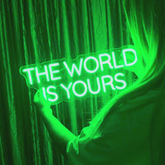 Neon Verlichting The World Is Yours