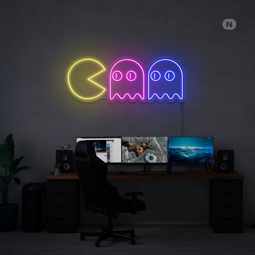 Neon Verlichting Pac Man