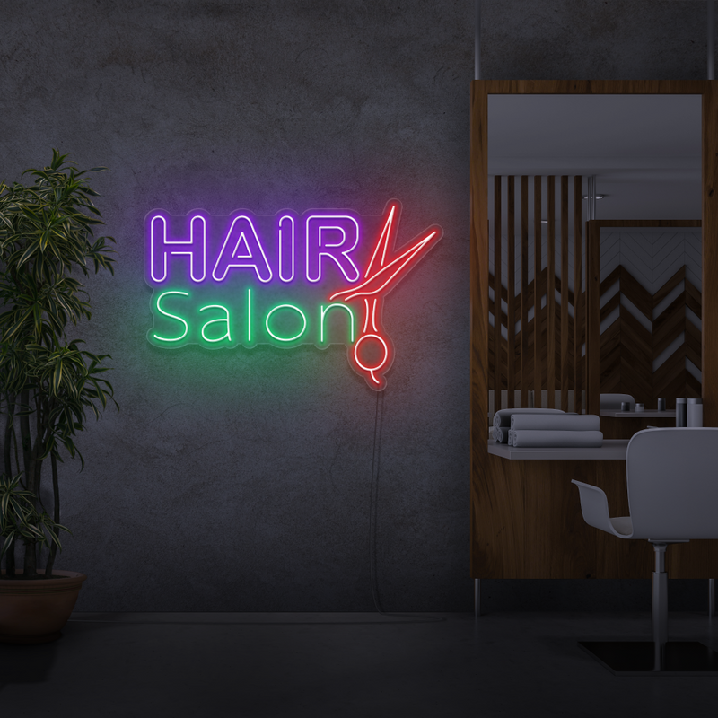 Neon Verlichting Hair Salon