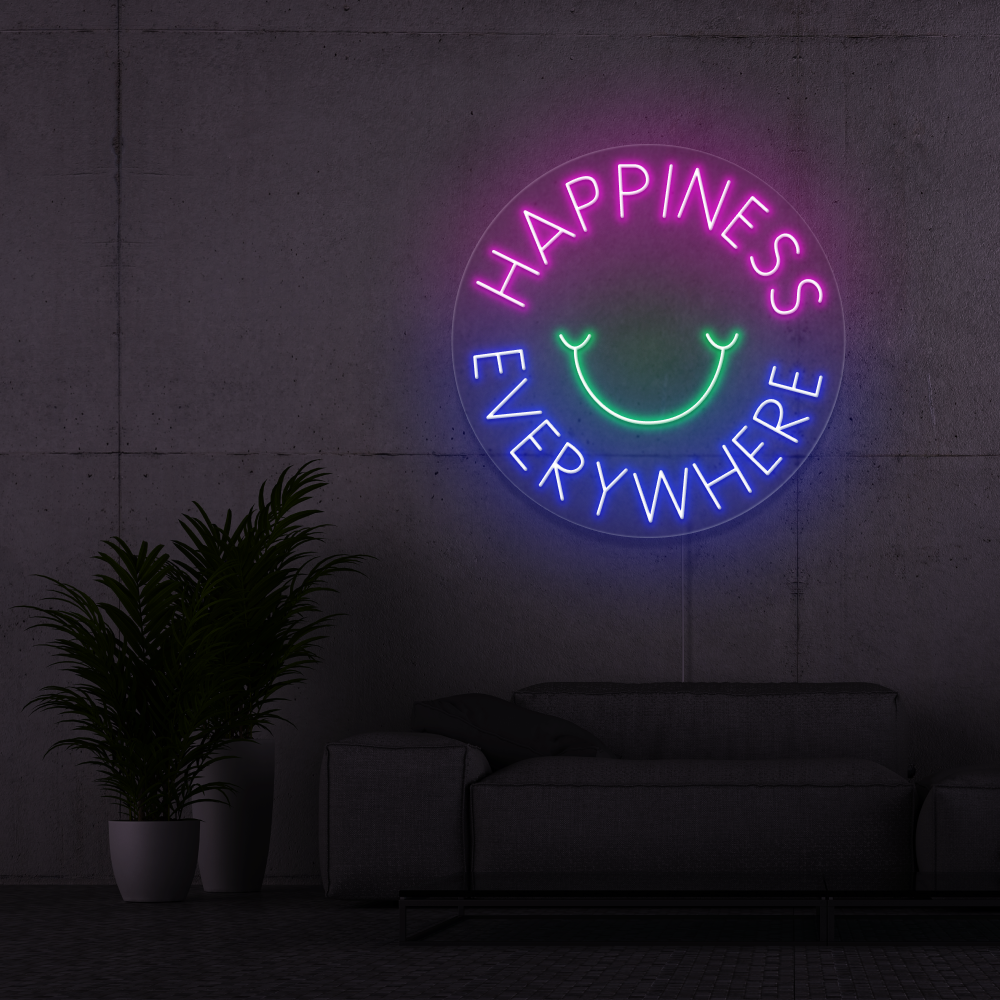 Neon Verlichting Hapiness