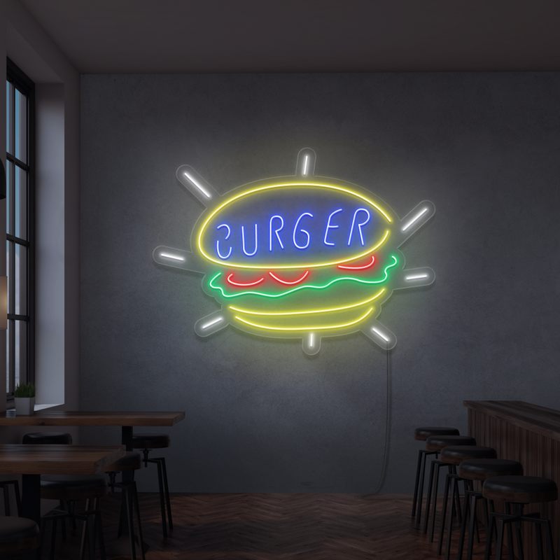 Neon Verlichting Burger