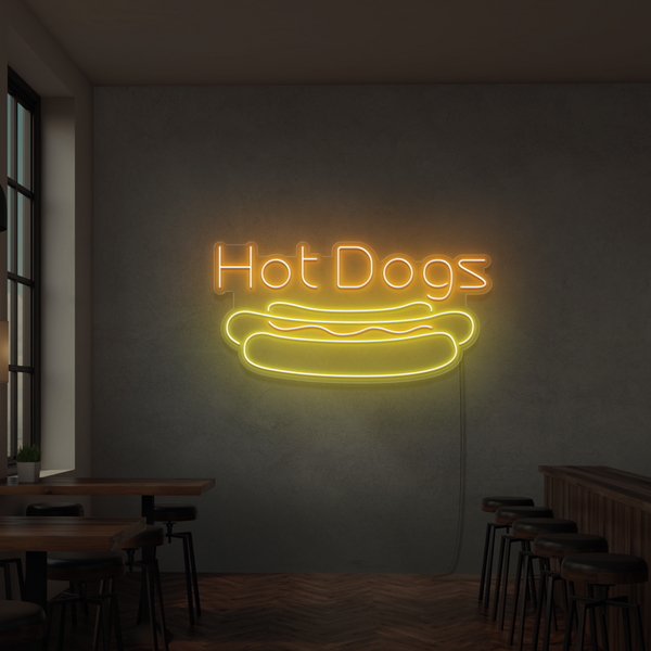 Neon Verlichting Hot Dogs