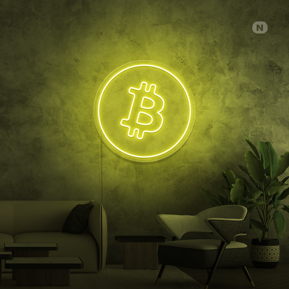 Neon Verlichting Bitcoin