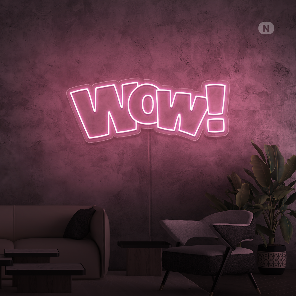 Neon Verlichting Wow! | vanaf €170,00 EUR | Neonsfeer.nl