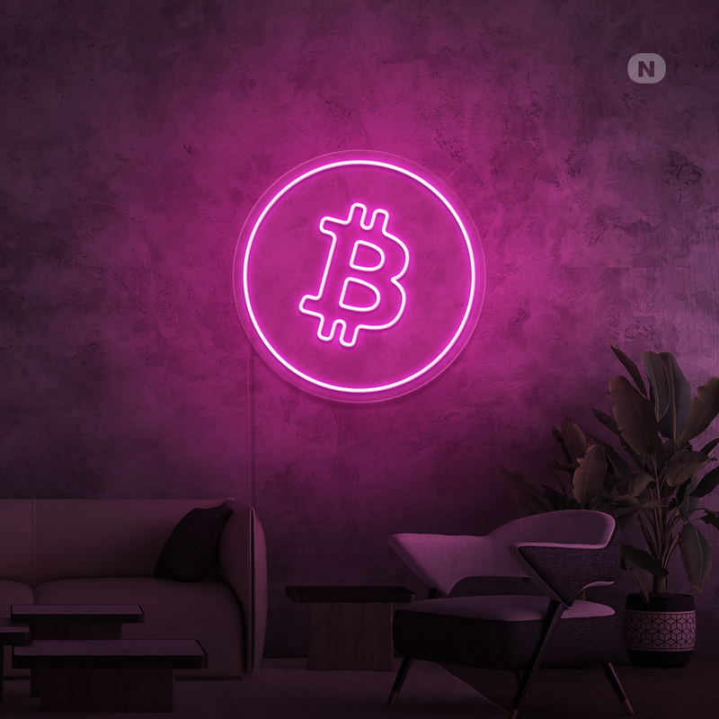 Neon Verlichting Bitcoin