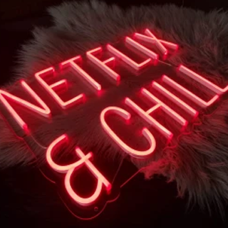 Neon Verlichting Netflix & Chill - Busty Red