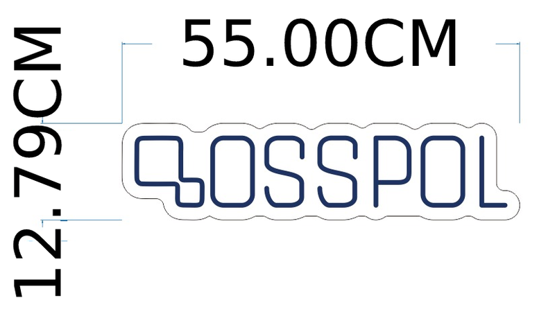 Logo OSSPOL [2x 55.00cm - 12.79cm][1x 130.00CM - 30.00CM]