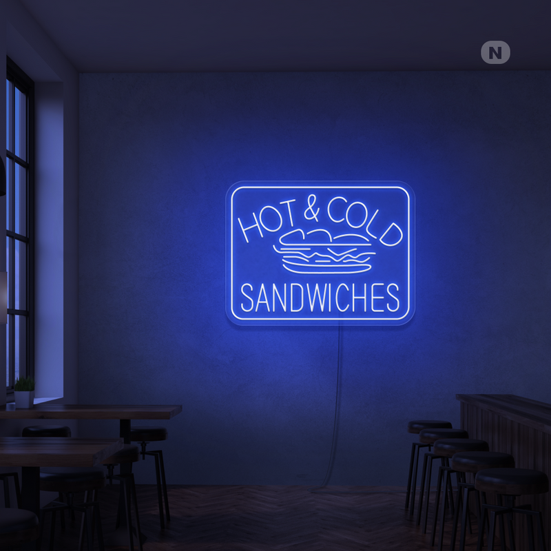 Neon Verlichting Hot & Cold Sandwiches