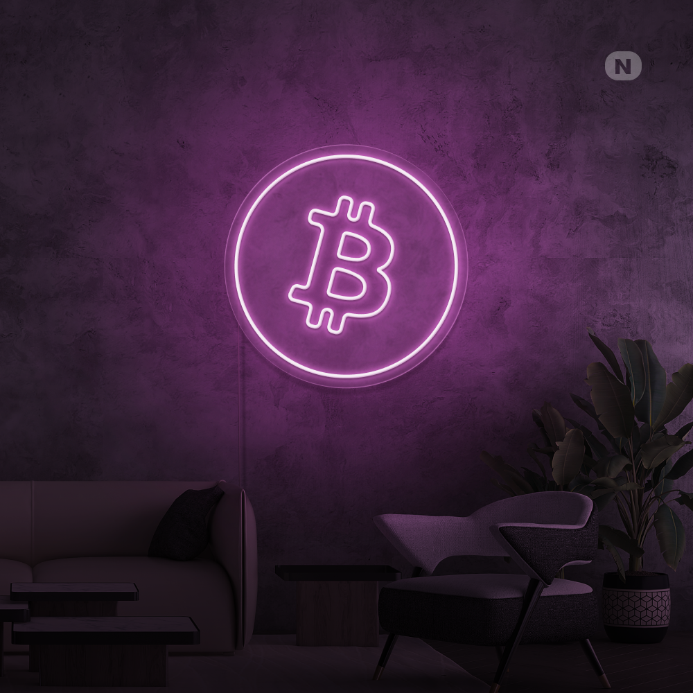 Neon Verlichting Bitcoin