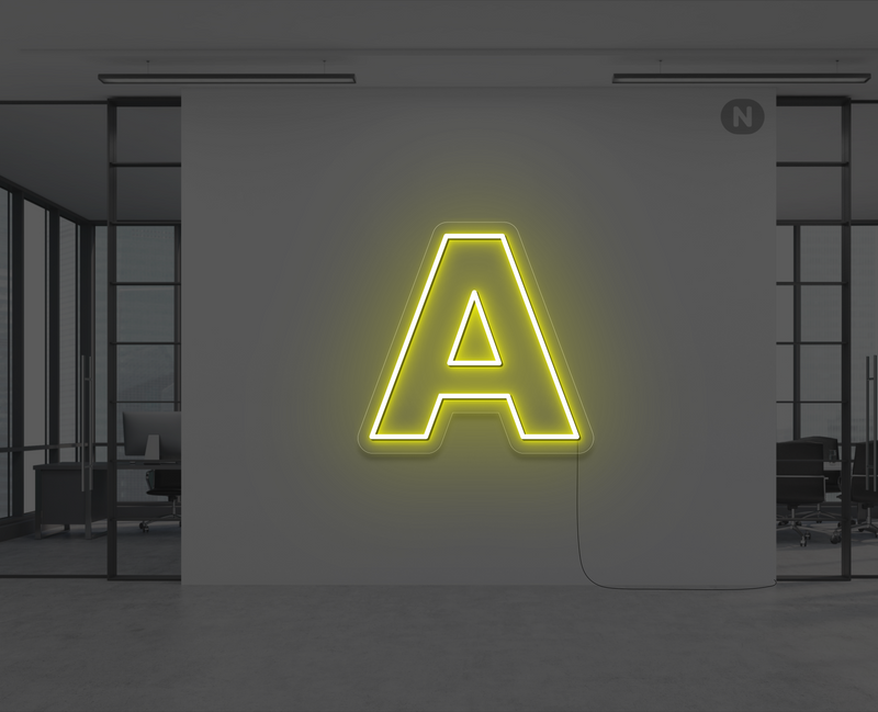 neon-letter-a-geel