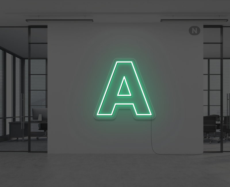 Neon Letter A